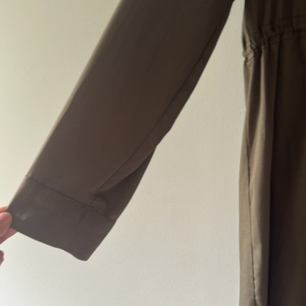 Motherhood Olive Green Long Sleeve Dress Size L - Picture 5 of 7
